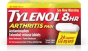 Tylenol 8 hour 关节炎疼痛缓解 - Acetominophen 扩展释放片,疼痛释放片 / Fever Reliver,24卡普莱特,每卡650毫克(2-Pack)