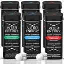 (Variety,20pcs,6 Pack) 维特能量超强咖啡因 80mg Cafeine, B 维生素,无糖.