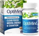 Bacopa Monnieri Brain Assupposed for memory and Focus, Nootrophics with Phosphatidylserine, Huperzine A, 非GMO, 临床研究成份, 32 Capsules