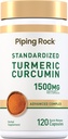 Piping Rock Turmeric Curcumin Complex 1500mg → 120 Capsules → 配有黑胡椒萃取剂 和 Tart Cherry → 高级配方 → + 非 GMO, Gluten Free
