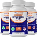 维他命3 Pack Hyaluronic Acid 补充200mg - 支持健康连接组织与联合体 - 推广青春健康皮肤 - 总计360卡普尔