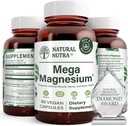 天然核大镁400mg补充剂 - 高吸收氨基酸Chelate, Citrate, Malate Blend for Muscle growth, Bone strong, Heart Health, Nerve Support - 90 Capsules (第3页)