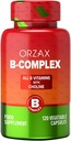 ORZAX 含胆碱的妇女和男子维生素B复合补充剂,Inositol-平衡能量代谢-Immune & Nerve Health(120 Veg Capsules)