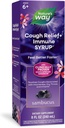 自然之道 Sambucus cough Relief +(1) Immune Syrup *,Feel Better Feel Faster(1),临床证明南非的Geranium,配有老莓提取剂,维生素C和锌,8 Oz(包装5月 Vary)