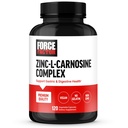 FORCE FACTOR 支持胃和消化卫生的锌L-Carnosine Capsules, 消化和布洛丁补充剂, Vegan, Non-GMO, No Gelatin, 120 Capsules