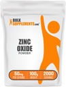 Bulk Assupports.com 锌氧化ow粉 - 锌氧化de粉 - 锌氧化 Supplement粉 - 氨基辅料 - 矿物质 支持-无胶质,每服50mg,250g(8.8 oz)(一包)