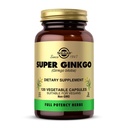 Solgar Super Ginkgo, 120个蔬菜罐头 - 完全有可能(FP) - 抗氧化剂和神经系统支持 - 脑健康 - 非GMO, Vegan, Gluten Free, 奶制品免费, Kosher - 120个服务对象