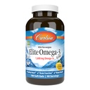 Carlson - Elite Omega-3 Gems, 1600 mg Omega-3 包括EPA和DHA,挪威,野生捕鱼油补充品,可持续来源,柠檬,180软胶