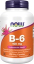 食品补充品,维生素B-6(丙二醇HCl)100毫克,心血管健康,250维卡普尔