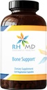 RHMD Bone 支持 高度耐受营养素 钙 Malate, 镁,锌 Bisglycinate Chelate, 维生素 D + K - 非 GMO, Soy Free(120 植物卡普尔)