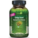 Irwin Naturals Ginkgo Smart Powerful Nootropic Brain booster - 用 DMAE, Clubmos, Choline & Acetyl L-Carnitine - 120 液态软胶支持最大内存,焦点和精神清晰度