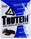 体营养 特鲁泰因高蛋白粉:45% Whey,45% Casein,10% Egg White,无葡萄糖,低钠,草药 Whey蛋白粉,Gym 补充和早餐摇摆,巧克力,34g样本