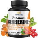 Berberine HCl 补充品,锡兰锡桂和图尔默里卡普勒斯,绿茶和苦瓜梅隆卡普勒斯 - 120卡普勒斯,供应期2个月