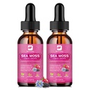 Sea Moss Liquid Drops - 黑种子油和爱尔兰海 Moss Gel 配有Burdock Root Bladderwrack, 长老莓, Spiruina, Seamos 能源促进剂补编, 消化性健康 - 4 Fl Oz, Vegan