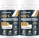 男性的抗生素,500亿CFUs & 12 Strains Mens的抗生素,有Turmeric, Cranberry, Goji - 消化卫生的抗生素, Gut, Imune & Bloating, Prostate & Urinary Tract Health, 120 Capsule