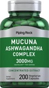 (原始内容存档于2018-12-03) (英语). Piping Rock Mucuna Ashwagandha 3,000mg + 200 Capsules + 200 Capsules + 复杂摘录 女性和男性 → Vegetarian, Non-GMO, Gluten Free