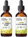 野生和有机的圣约翰蠕虫叮当 2 fl oz & Lemon Balm叮当 2 fl oz