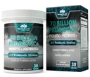 NaturaLife Labs Probiotics 70亿 CPU – 15 Strains 有机先生和后生 – 3-in-1 公式 – 30 Vegan Capsules
