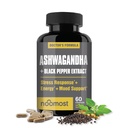 Noost Organical Ashwagandha 400mg Capsules w/ Black Pepper 抽取作为Vegan Ashwagandha 抗压力救济、自然泥浆支持、能源和焦点-60 Capsules的补充
