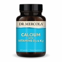 Mercola Calcium博士,配有维生素D3 & K2 - 支持骨骼和心脏健康* - 配有维生素D3 & K2的钙 - Eggshell - Derived - 非GMO,Gluten-Free & Soy - 30 Capsules (30位服务员)