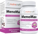 MenoMax #1 更年期救济补编 QQ Black Cohosh, Dong Quai, Vitex Agnus, Red Clover, Sage, Soy and Wild Yam QQQ 对热闪电,夜间汗水,干燥和Mood Swings的自然支持 QX 60 Capsules