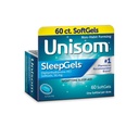 Unisom SleepGels, 二苯胺HCl 50毫克, 60 个计数
