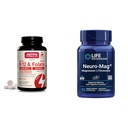 超强甲基B-12 5000 mcg & Methyl Folate 800 mcg + P-5-P 和寿命延长 神经-镁 L-激酶 镁 L-激酶 脑健康 记忆和注意
