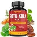 与Reishi、Cordyceps、Rosemary、Gingko Biloba和Valerian Root-3个月共90个计数 - 支持大脑、豁免、皮肤和心脏健康