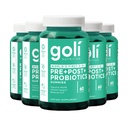 Goli营养补充剂 Pre+Post+Probiotics Gummy - 300 Counter - World's First 3-in-1 Gluten - Free, Vegan, Non-GMO, and Gelatin - Free.