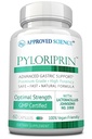 经批准的Science Pyloriprin -- -- 对健康胃的高级消化支持 -- -- 锌L-卡诺辛、丙生素、葡萄球菌、脱脂液 -- -- 60 Capsules -- -- 一个月供应 -- -- Vegan