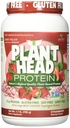 基因自然植物头蛋白 天然裂纹 草莓 草莓 Raw Vegan 植物蛋白 饮食补充 Gluten Soy GMO Free – 30 services (1.8英镑)