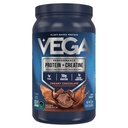 Vega蛋白 + Creatine - 30g 植物基蛋白,巧克力,13 成品,3g Creatine, 5g BCAAs, Vegan, Keto, Gluten Free, 奶制品自由,低卡布,用于肌肉生长和维修,饮料混合,23.4oz