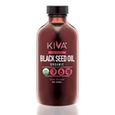 Kiva有机黑种子油 - 超高3XThymoquinone(TQ),冷椒,100%土耳其奈杰拉·萨蒂瓦种子油,全自然非GMO增产 - Vegan, 8 oz (235 ml) 玻璃瓶