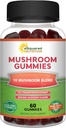 aSquare 营养蘑菇包 - 10x 复合剂补充剂 - Lions Mane, Turkey Tail, Reishi, Cordyceps, Chaga - 能源,焦点,对男女的免疫支持 - 替换粉末,卡普尔和药片