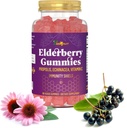 具有维生素C、Echinacea、Propolis-儿童、成年人的免疫支持Gummy-Sambucus Black Elderberry 提取豁免助推器(90计)