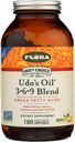 Flora Udo's Oil 3-6-9 Blend - 包含有机椰子, Flax种子油和更多 - 180 蔬菜软胶