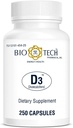 生技药用维生素D3(D3 1k IU,250 count)
