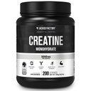 Jacked Factory Creatine Monohydrate Powder 1000g - 5g Daily Creatine Supplement for Men and Women, Vegan-Friendly, 第三方测试 - 200 services, Unfavor
