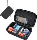 Asthma Inhaler、便携式Inhaler Spacer 成人儿童旅行袋、Masks Asthma附属物持有者、带有Mesh Pocket的Asthma Kits组织者-黑色