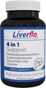 核糖体活体Flo Liver支持PPC 聚苯二甲酰磷酰胆碱 S-adsnosylmethionine Glycyrrhtinic酸 Silymarin 补充植物素 Capsules
