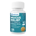WELMATE - Mucus Relief - Guaifenesin 1200 mg 最大强度 - 扩展释放预期药片 - 帮助清胸和Loosen Mucus - 12小时 Relief - 100