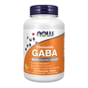 Now Foods Supplements, GABA(伽玛-氨基丁酸),神经递质支持*,橙色Flavor, 90 Chewables