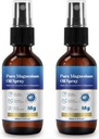 通用 2 Fl Oz 镁油喷射 - 纯和有机 - 高浓度 镁 - 非GMO,无胶质 - 易吸 - 2pc