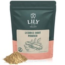 Lilly of the VALLEY 葡萄酒/葡萄根粉 - 来自印度的木莱西地源 - Glycyrrhiza Glabra - Natural Sweetener - Vegan & Gluten - Free - 包装在可收回的邮袋中(8oz,226g)
