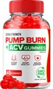 泵烧 Keto ACV Gummys - Keto 泵烧 Gummys审查, 泵烧 Keto + ACV Gummys 用于重量管理 B12 燃烧泵高级1000mg 公式 (1包 - 60古米)