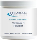 代谢维持维生素C粉 - 1100 mg纯Ascorbic Antioxidant + 免疫支持补充剂 - 易饮添加剂 (15.7 oz / 400 services)