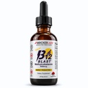 Bricker Labs B12 Blast Methiccobalamin 5000mcg, 极品次语言液体能量维生素 - Vegan B12 维生素, 可持续能源和细胞健康补充剂 - 59日服务