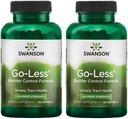Swanson Go-Less Bladder控制公式 - 推广尿道切除术健康与健康Bladder支持 - 配有南瓜种子提取剂的成人自然补充剂 - (90软胶) 2 Pack