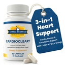 心电图Clear7 - Coenzyme Q10(CoQ10) 100mg和PQQ 10mg 心电图补充 Shilajit - 支持环流,细胞能和心血管健康 - 30 Capsules