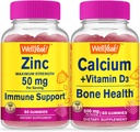 (原始内容存档于2018-07-26). Wellyeah Zinc + Calcium + Vitamin D3, Gummys Bundle - Great Tasting, Vitamin Supplement, Gluten Free, GMO Free, Chewable Gummy (英语).